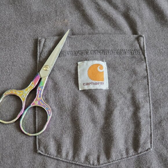 Carhartt Force T Shirt Mens XL Gray Relaxed Fit SS Front Pocket Western Workwear - Picture 11 of 16